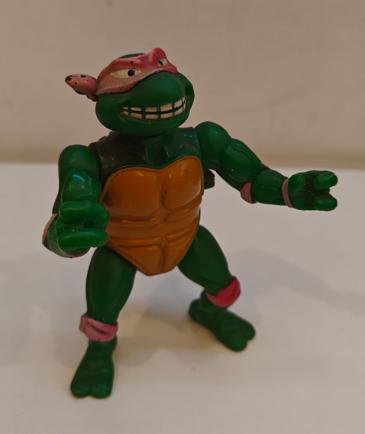 Vintage 1989 TMNT Breakfightin' Raphael Figure (Playmates)