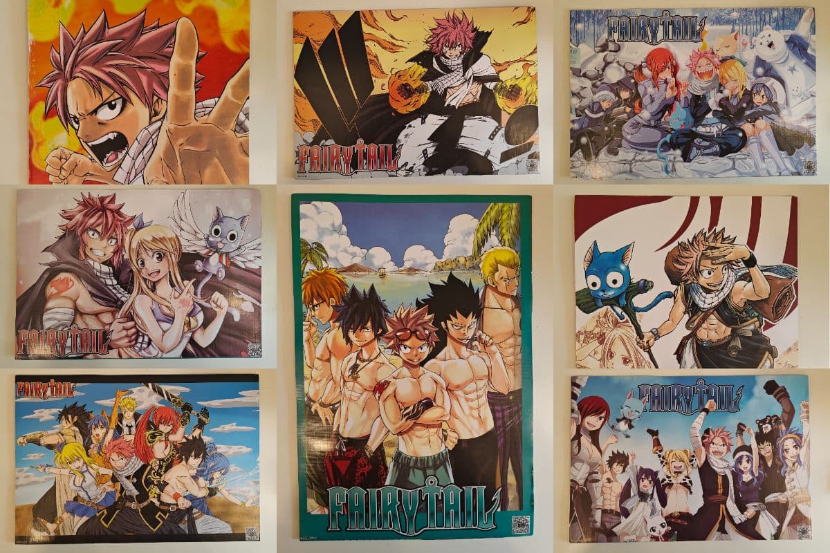 Fairy Tail Anime Poster Bundle Set of 8 Large A3 Prints