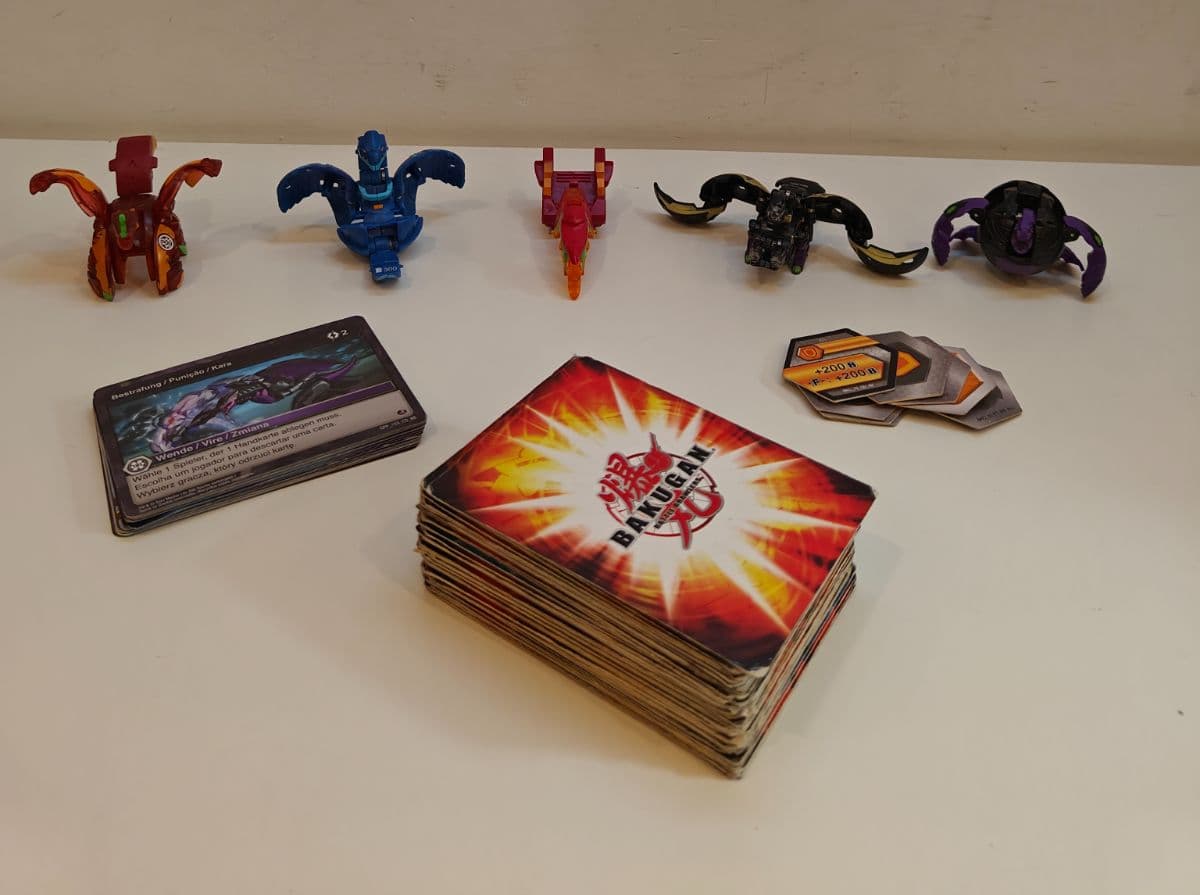 Bakugan Battle Planet Lot - 4 Figures, Baku-Gear, Cards & Cores