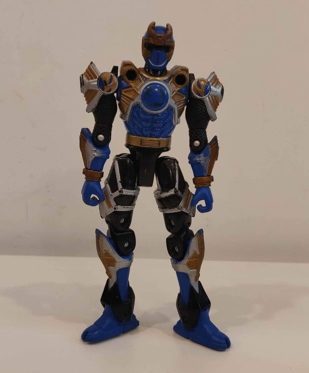 2002 Bandai Power Rangers Ninja Storm Navy Thunder Ranger 6" Action Figure