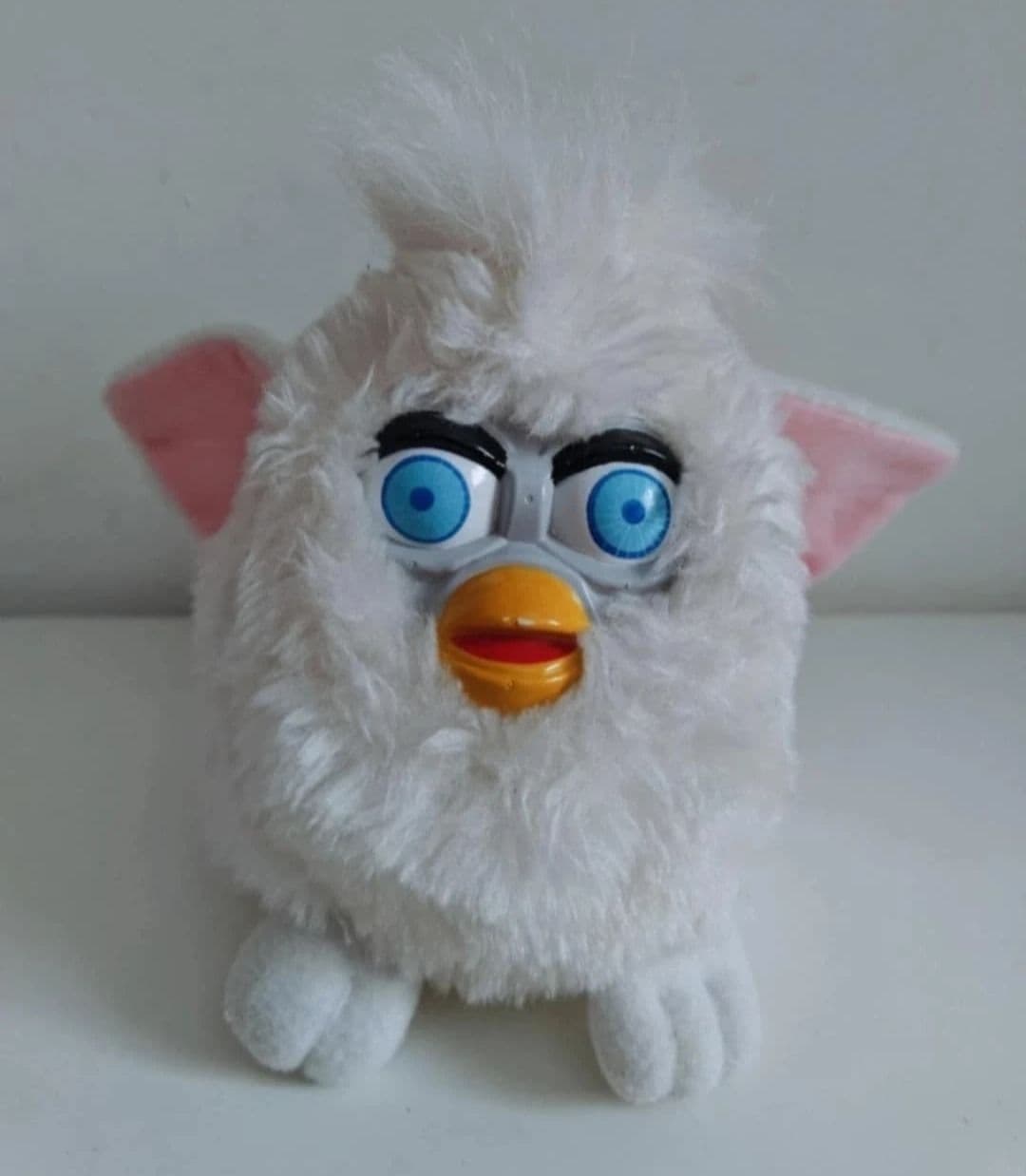 Vintage 1998 Furby Knock Off Fairy Off White Furby 6 inch Plush Toy