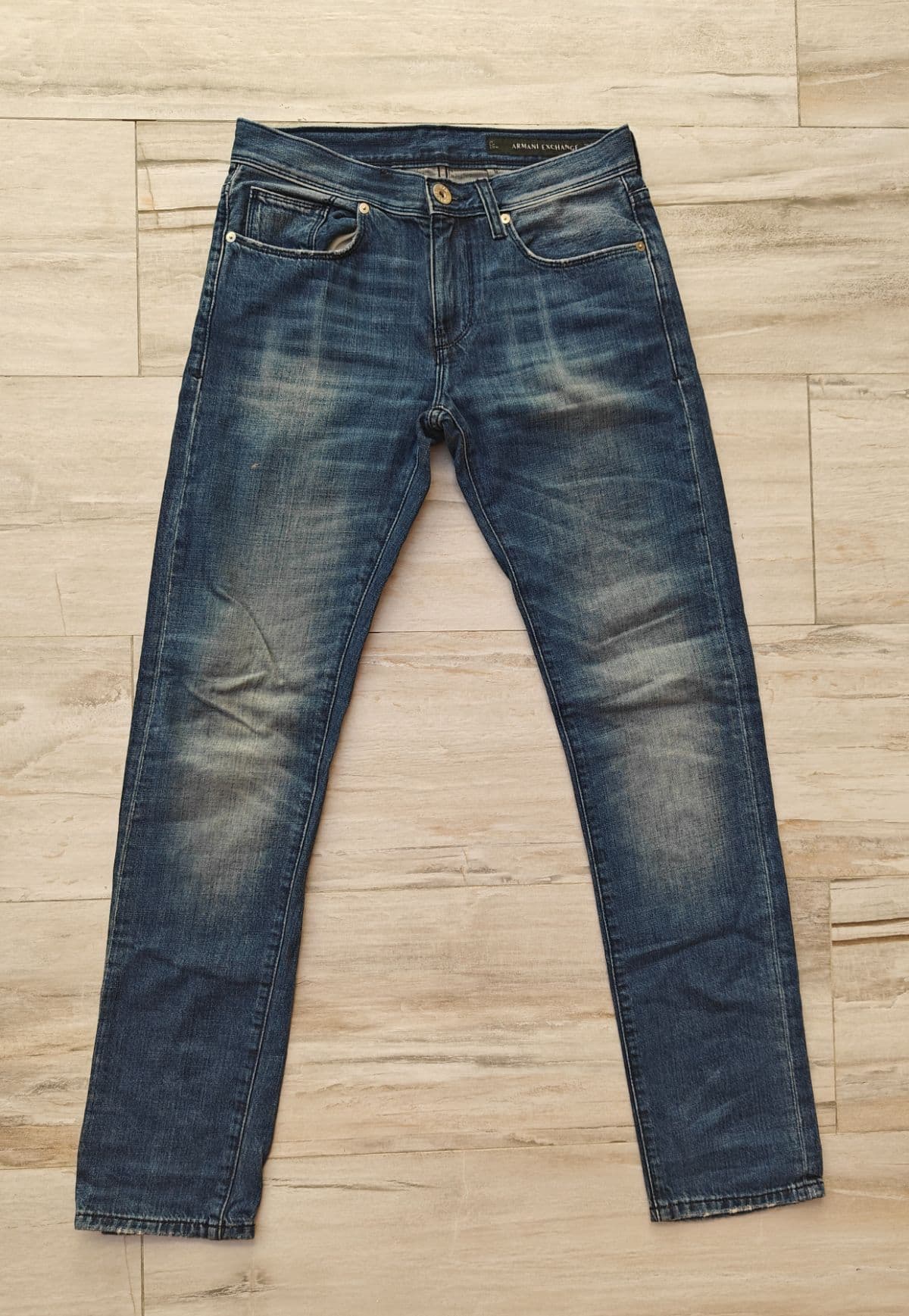 Armani Exchange (A|X) Men's Blue Denim Jeans - Size 30