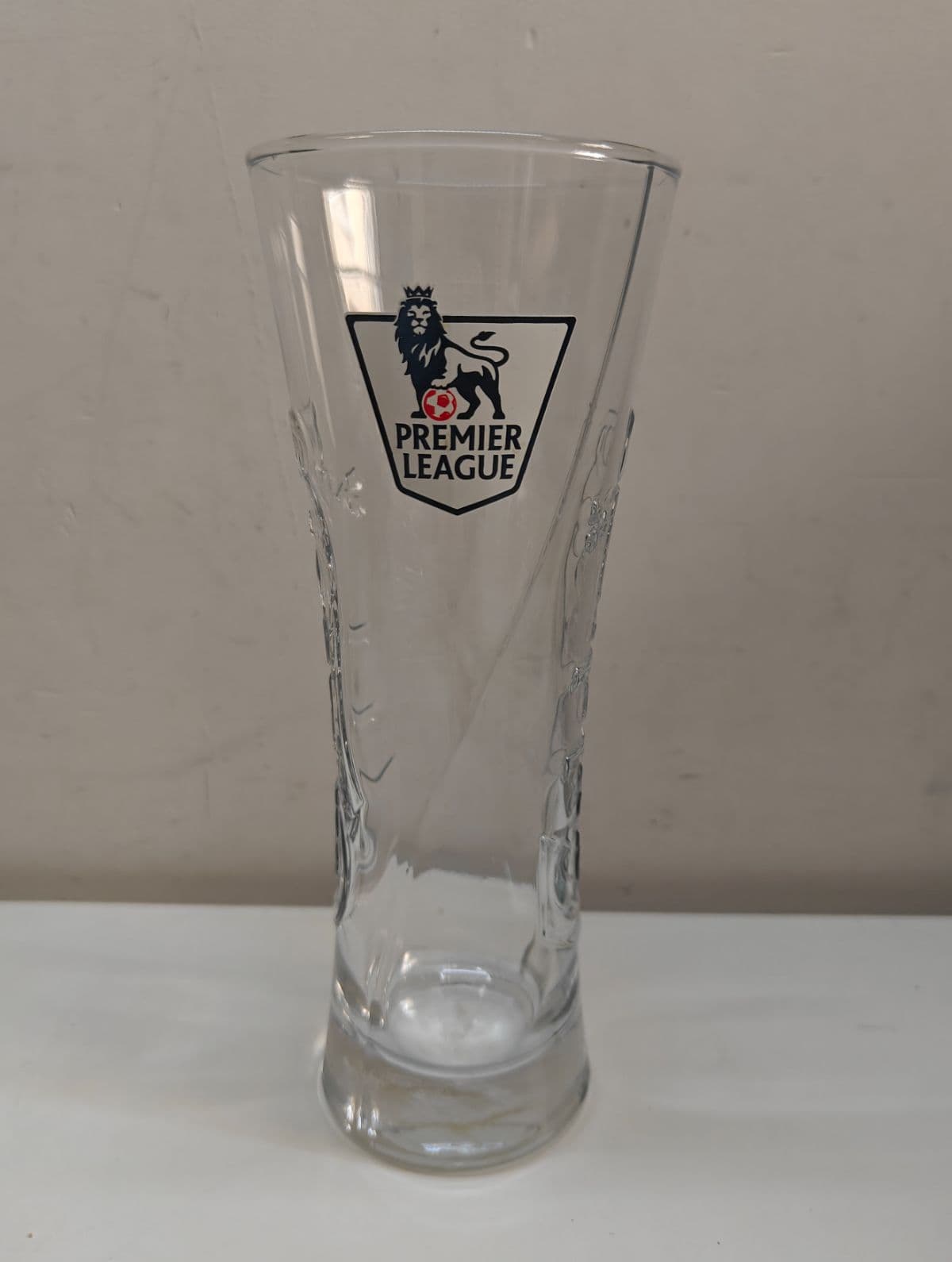 Vintage Carlsberg Embossed Premier League Pilsner Glass