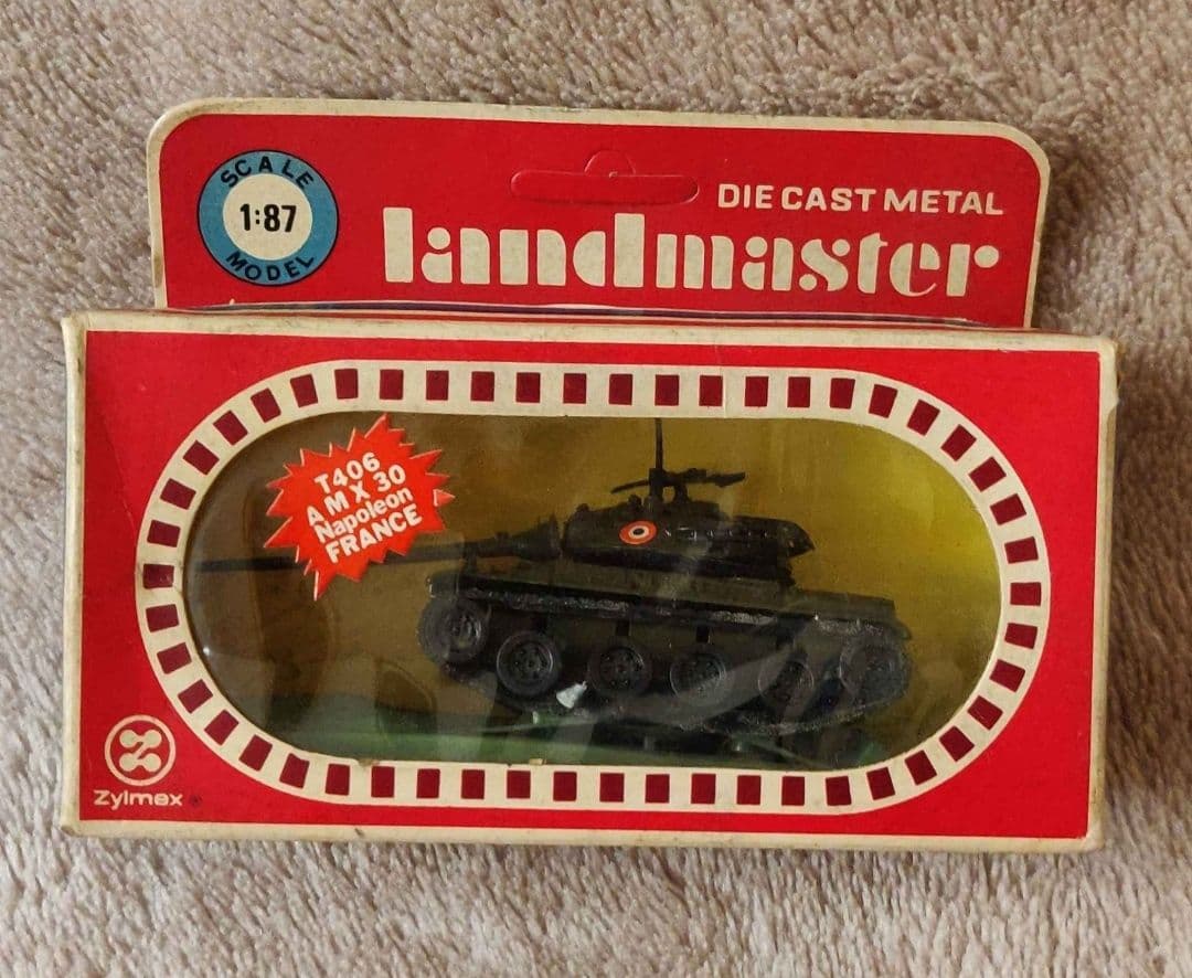 Zylmex Land Master T406 AMX 30 Napoleon France Die Cast Metal Tank Scale 1:87